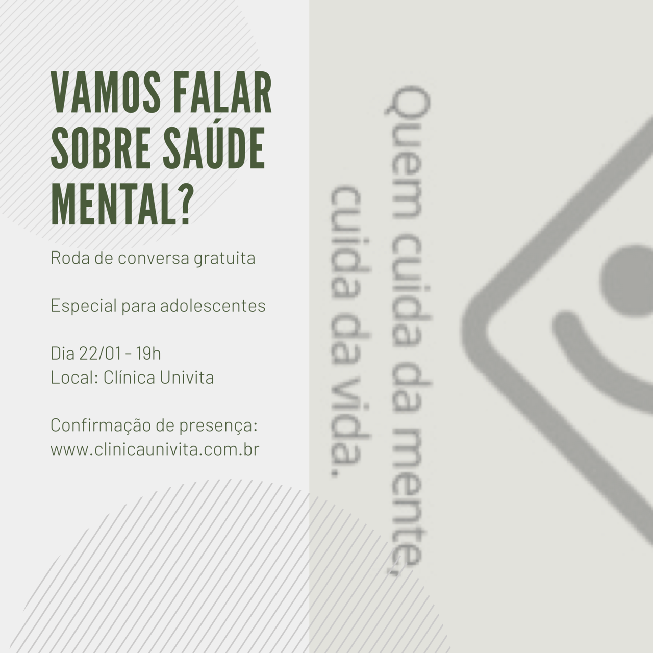 Roda de Conversa: Vamos falar sobre saúde mental?